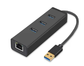 H362 USB 3.0 3 Ports Hub with RJ45 Gigabit Ethernet Adapter